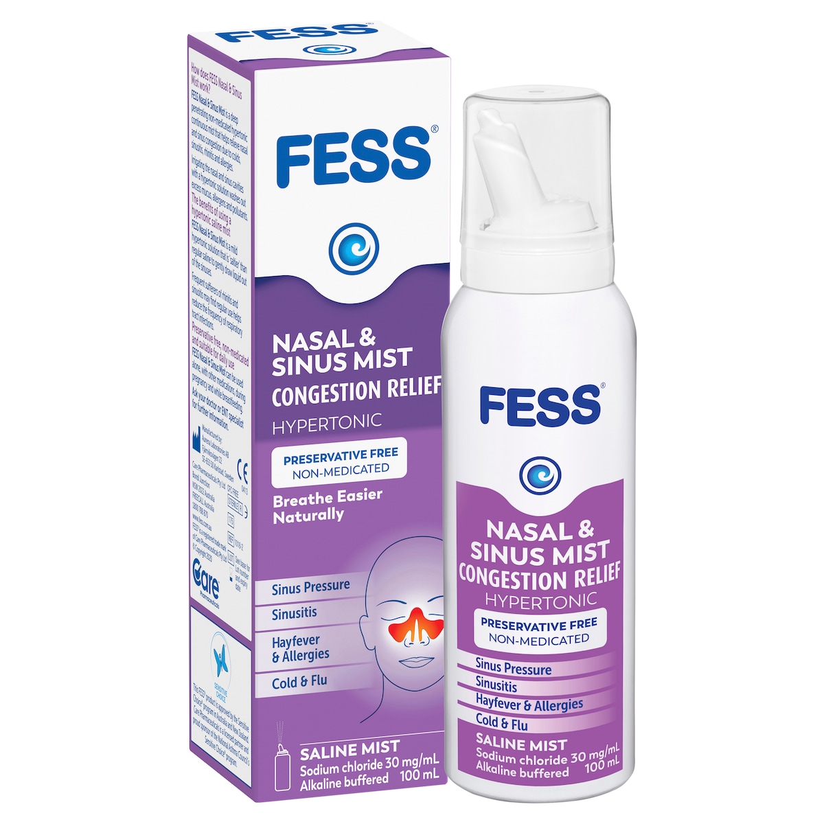 Fess Nasal & Sinus Mist Congestion Relief 100ml