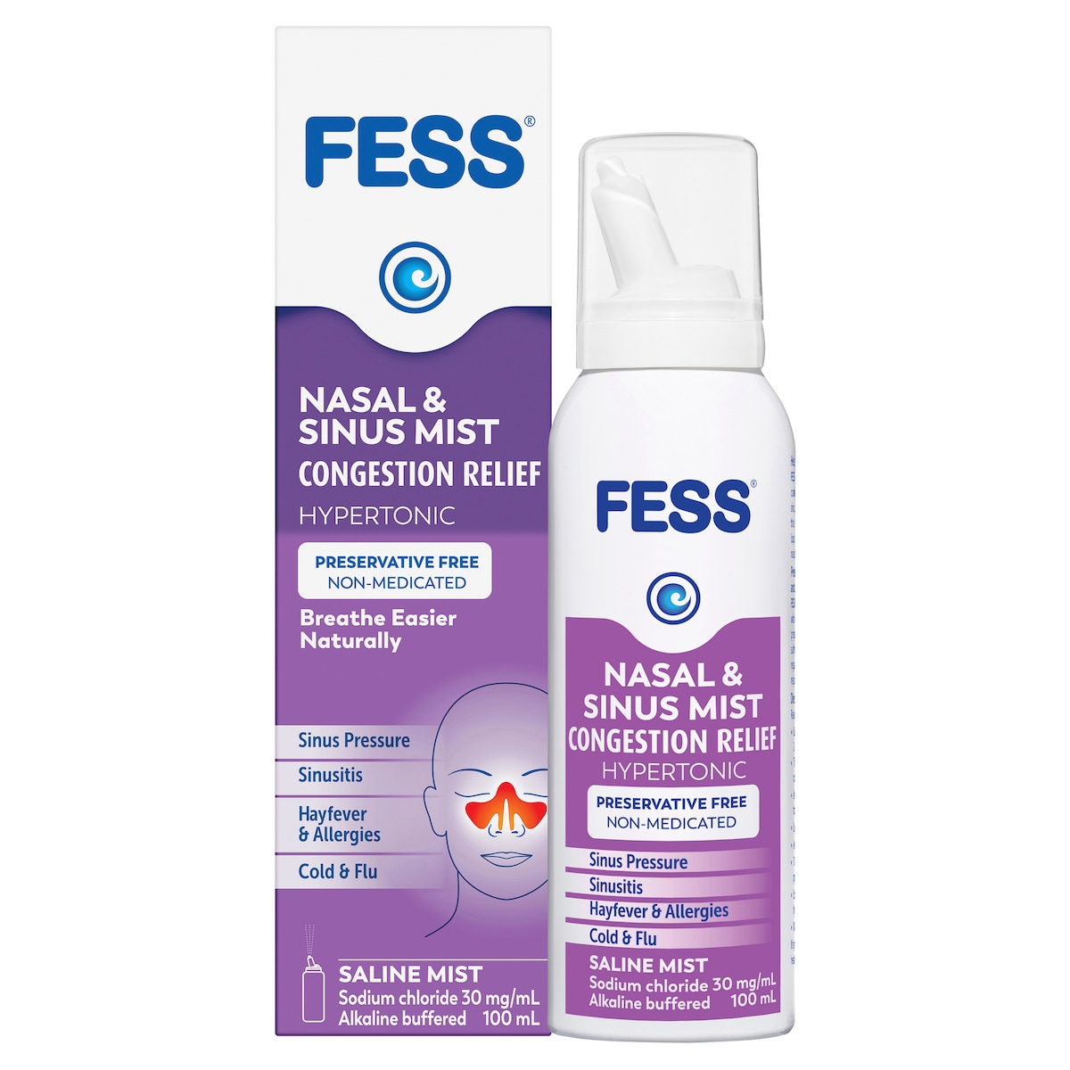 Fess Nasal & Sinus Mist Congestion Relief 100ml