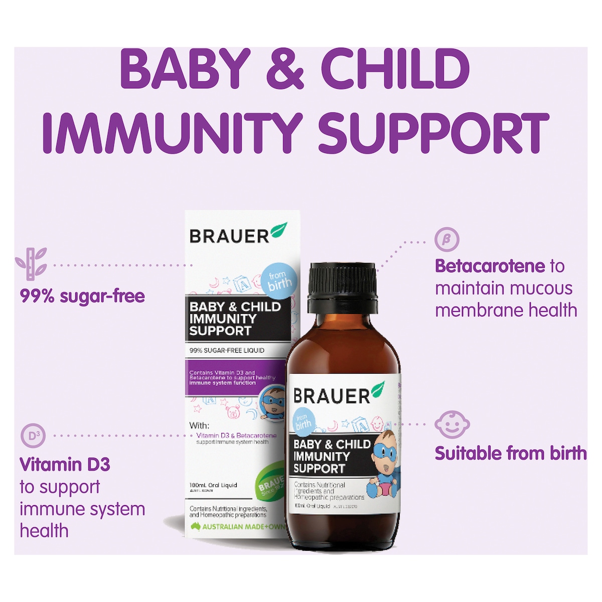 Brauer Baby & Child Immunity Support 100ml