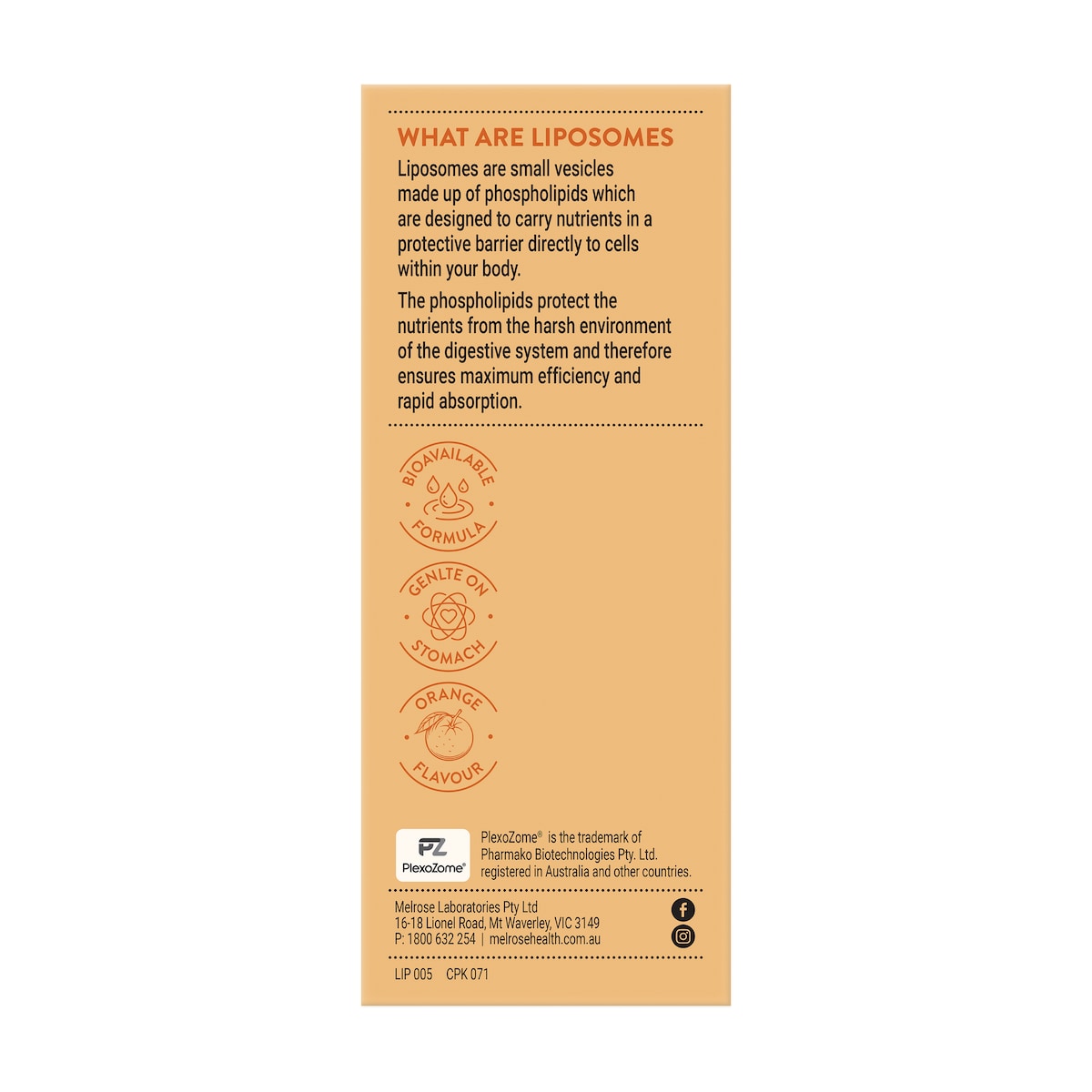 Melrose Liposomal Vitamin C Oral Liquid 200mL