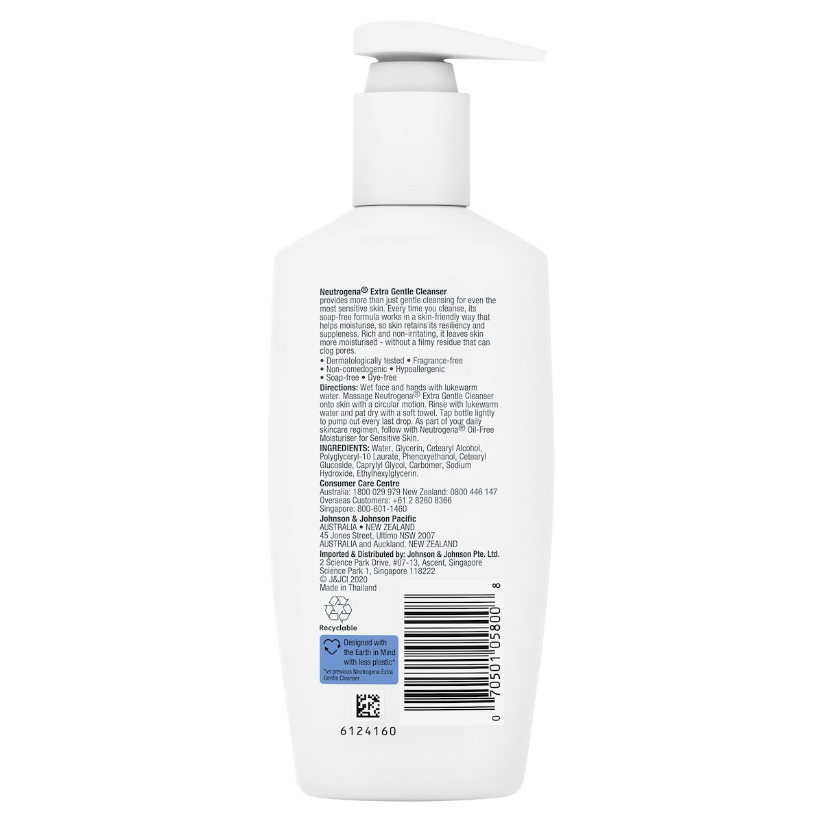 Neutrogena Ultra Gentle Creamy Cleanser 200ml