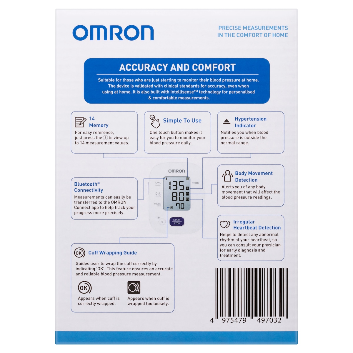 Omron HEM7142T1 Standard Blood Pressure Monitor