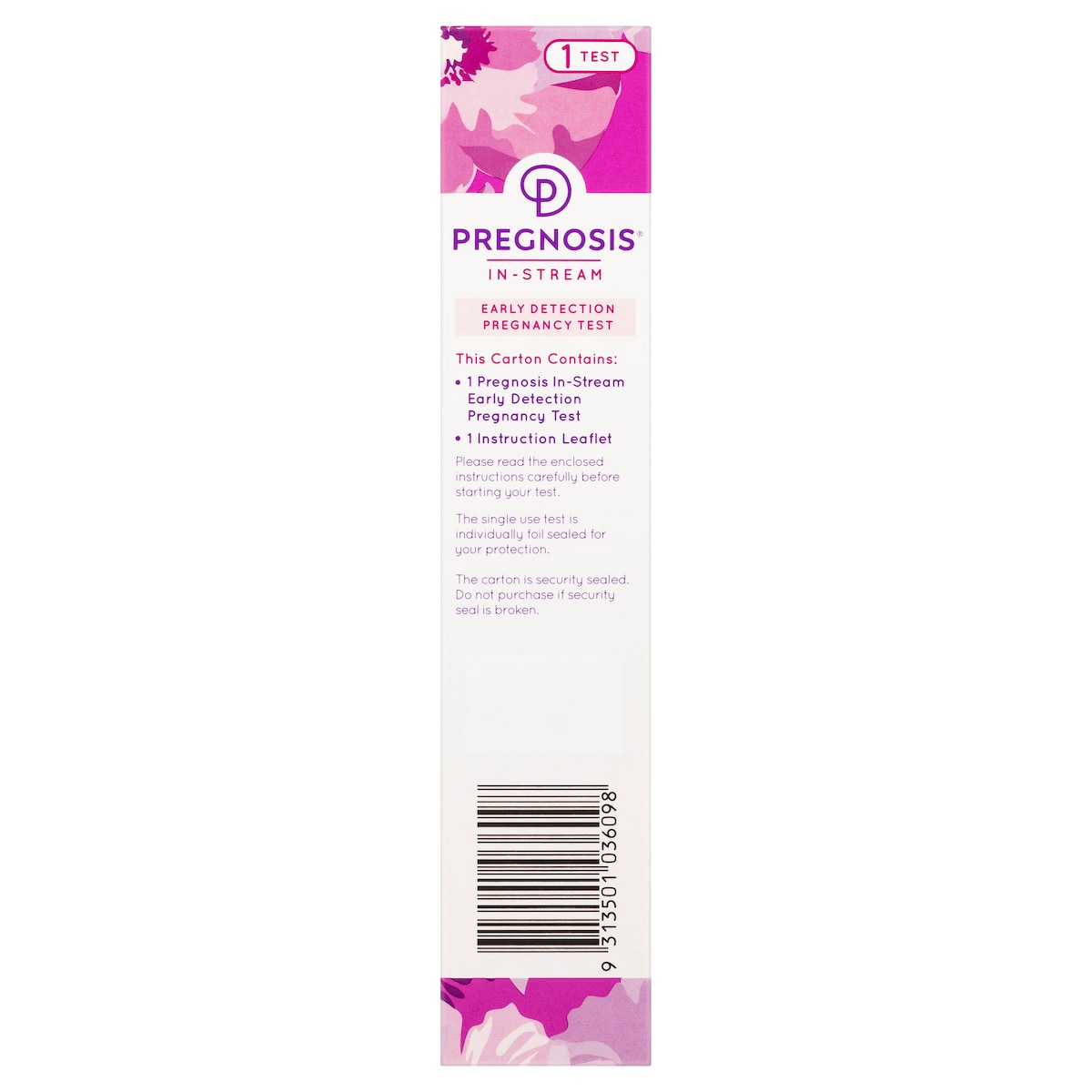 Pregnosis In-Stream Early Detection Pregnancy Test 1 Test