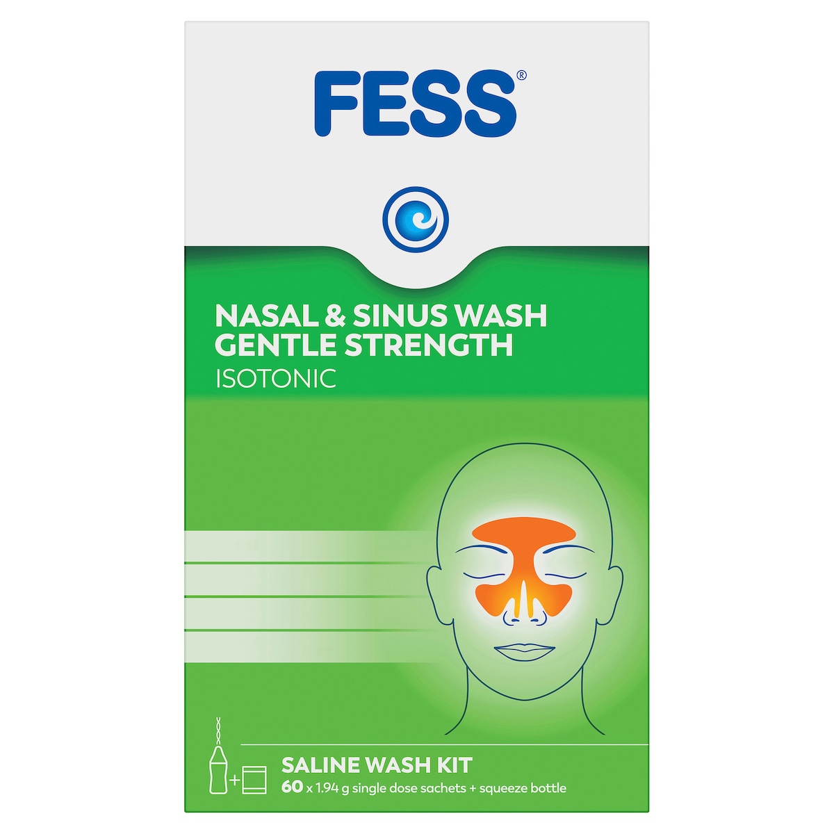 Fess Nasal & Sinus Wash Gentle Strength Kit