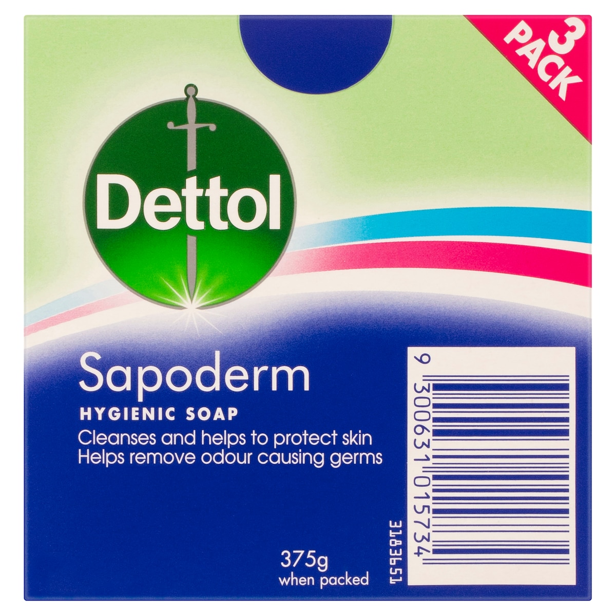 Dettol Sapoderm Hygienic Soap 3 Pack