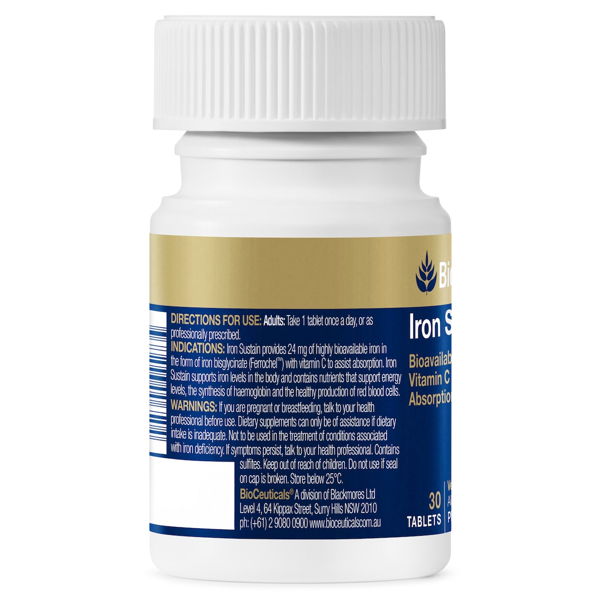 BioCeuticals Iron Sustain 30 Tablets