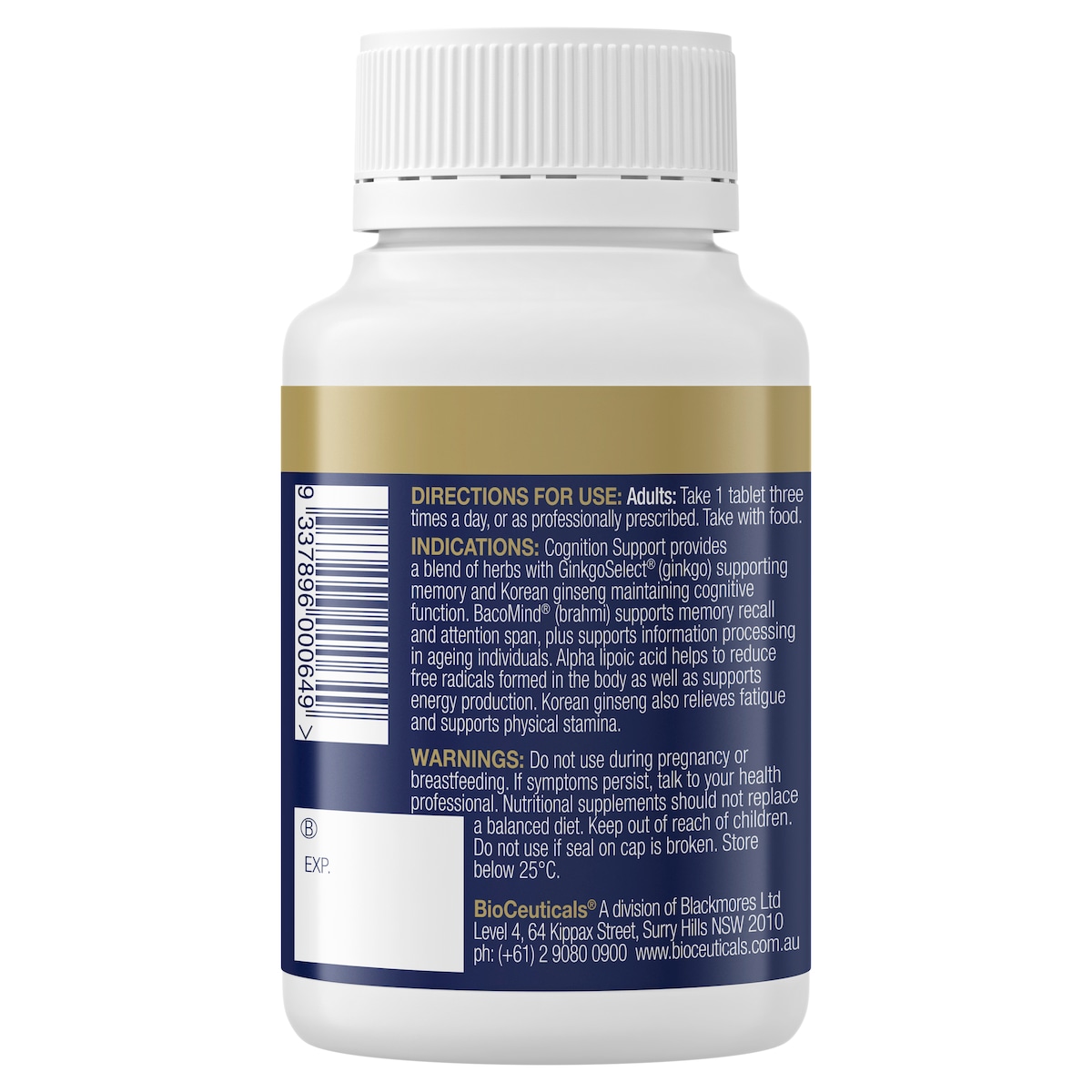 BioCeuticals Cognition Support 60 Tablets