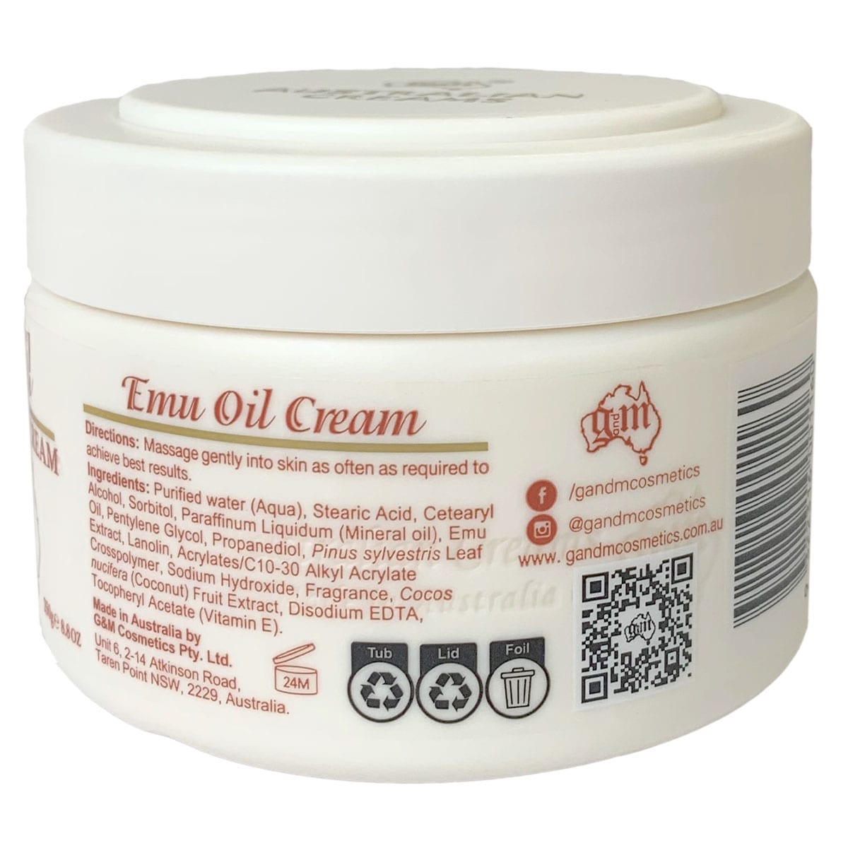 Australian Creams Emu Oil Cream 250g