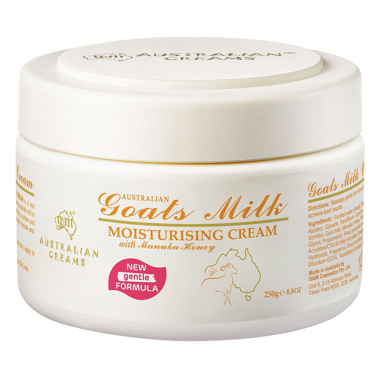 Australian Creams Goats Milk & Manuka Honey Cream 250g