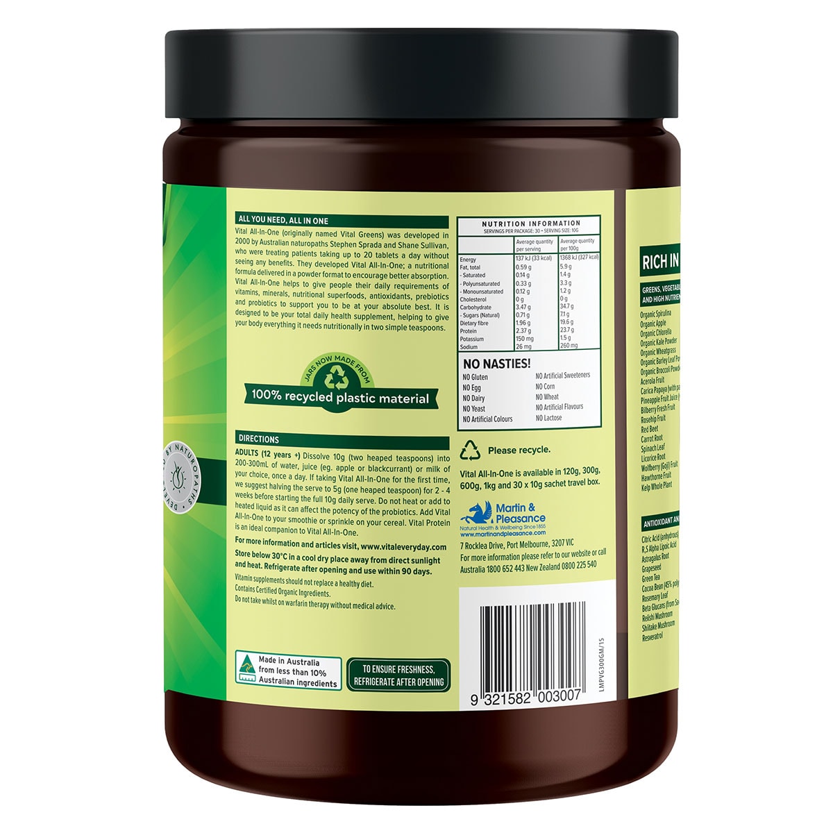 Vital All-in-One Daily Health Supplement Powder 300g