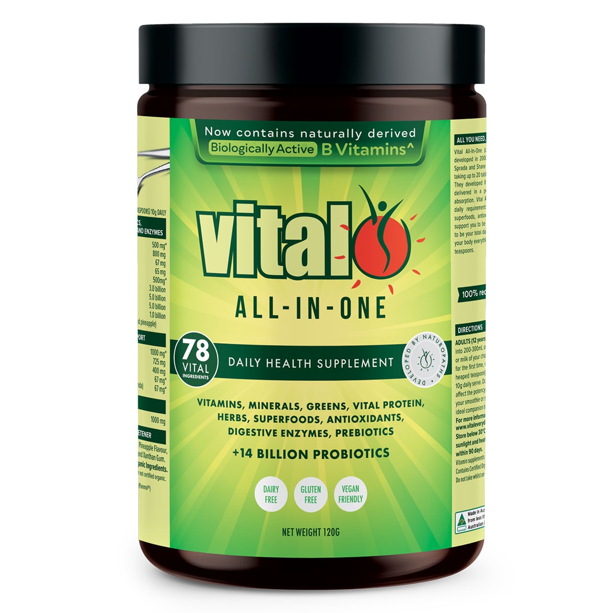 Vital All-in-One Daily Health Supplement Powder 120g | Healthylife Australia