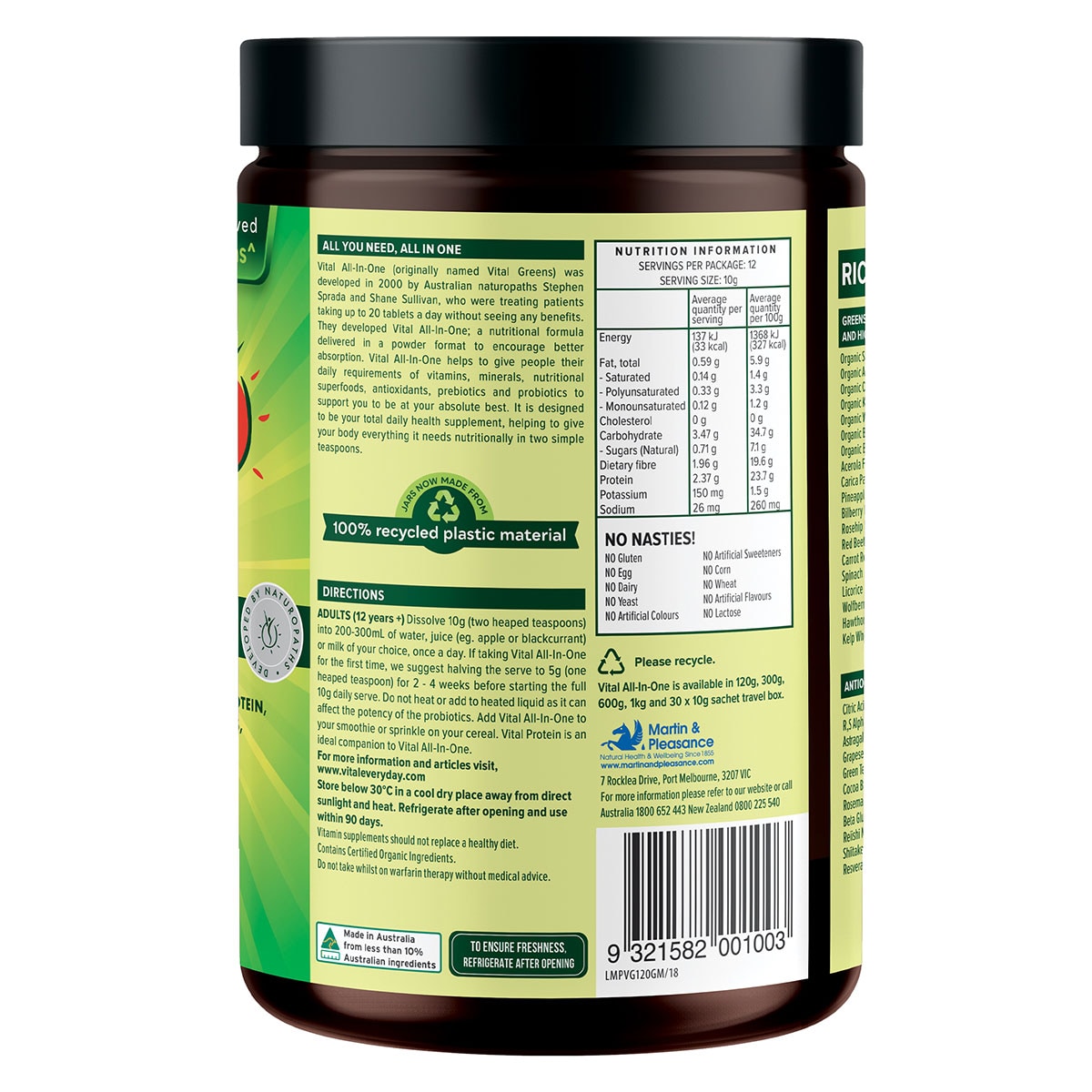 Vital All-in-One Daily Health Supplement Powder 120g