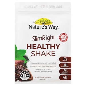 Natures Way SlimRight Healthy Chocolate Shake 360g