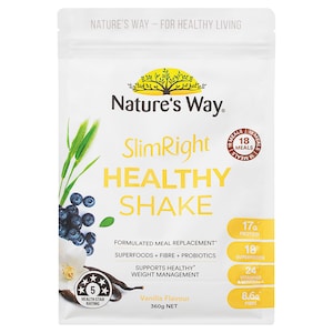 Natures Way SlimRight Healthy Vanilla Shake 360g