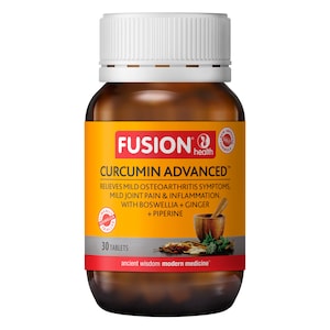 Fusion Health Curcumin Advanced 30 Tablets (previously Capsules)