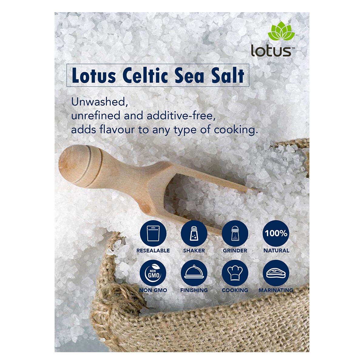 Lotus Coarse Celtic Sea Salt 1kg