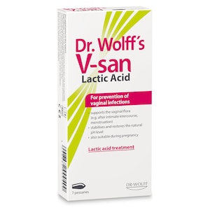 Dr Wolff's V-san Lactic Acid Pessaries 7 Pack