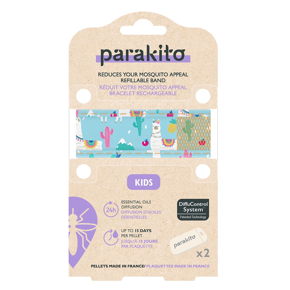 Parakito Mosquito Repellent Kids Wristband Assorted Colours