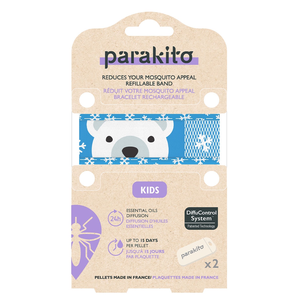 Parakito Mosquito Repellent Kids Wristband Assorted Colours