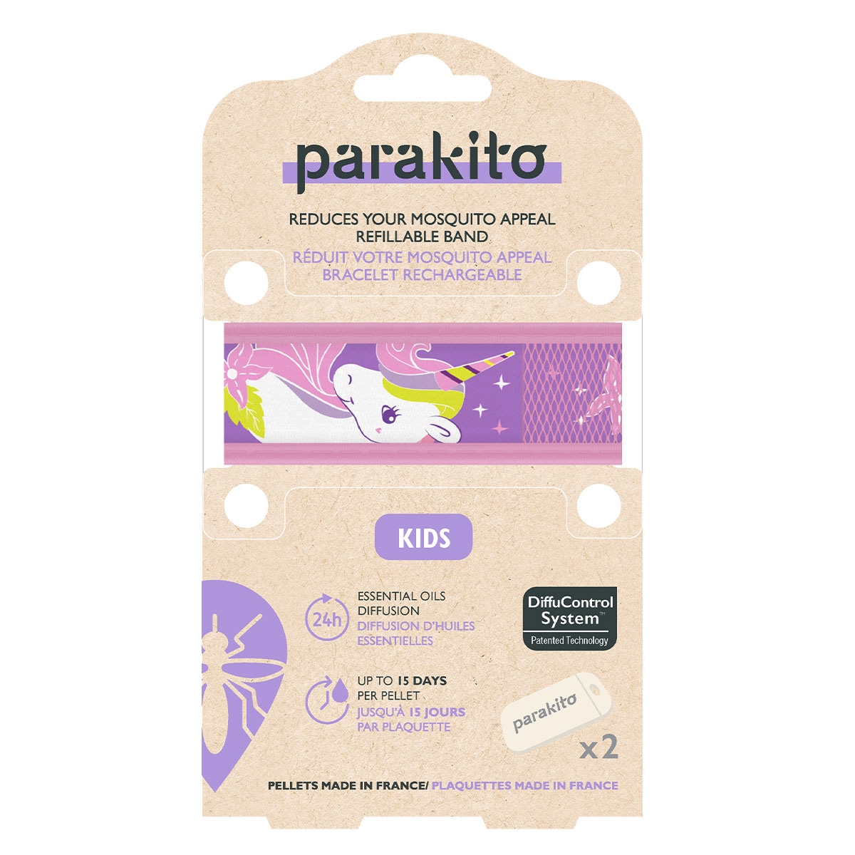 Parakito Mosquito Repellent Kids Wristband Assorted Colours