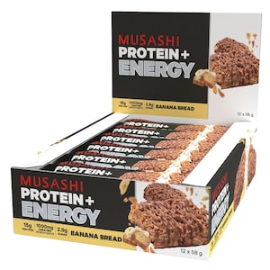 Musashi Energy Bars Banana Bread 12 x 58g