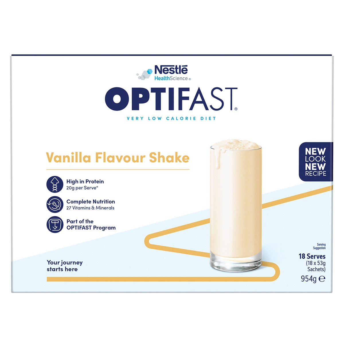 Optifast VLCD Shake Vanilla 18 x 53g