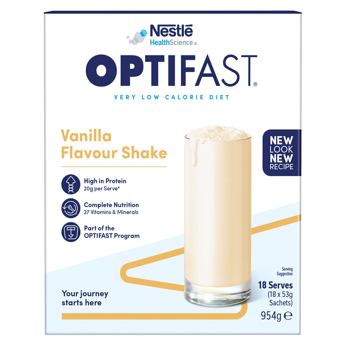 Optifast VLCD Shake Vanilla 18 x 53g