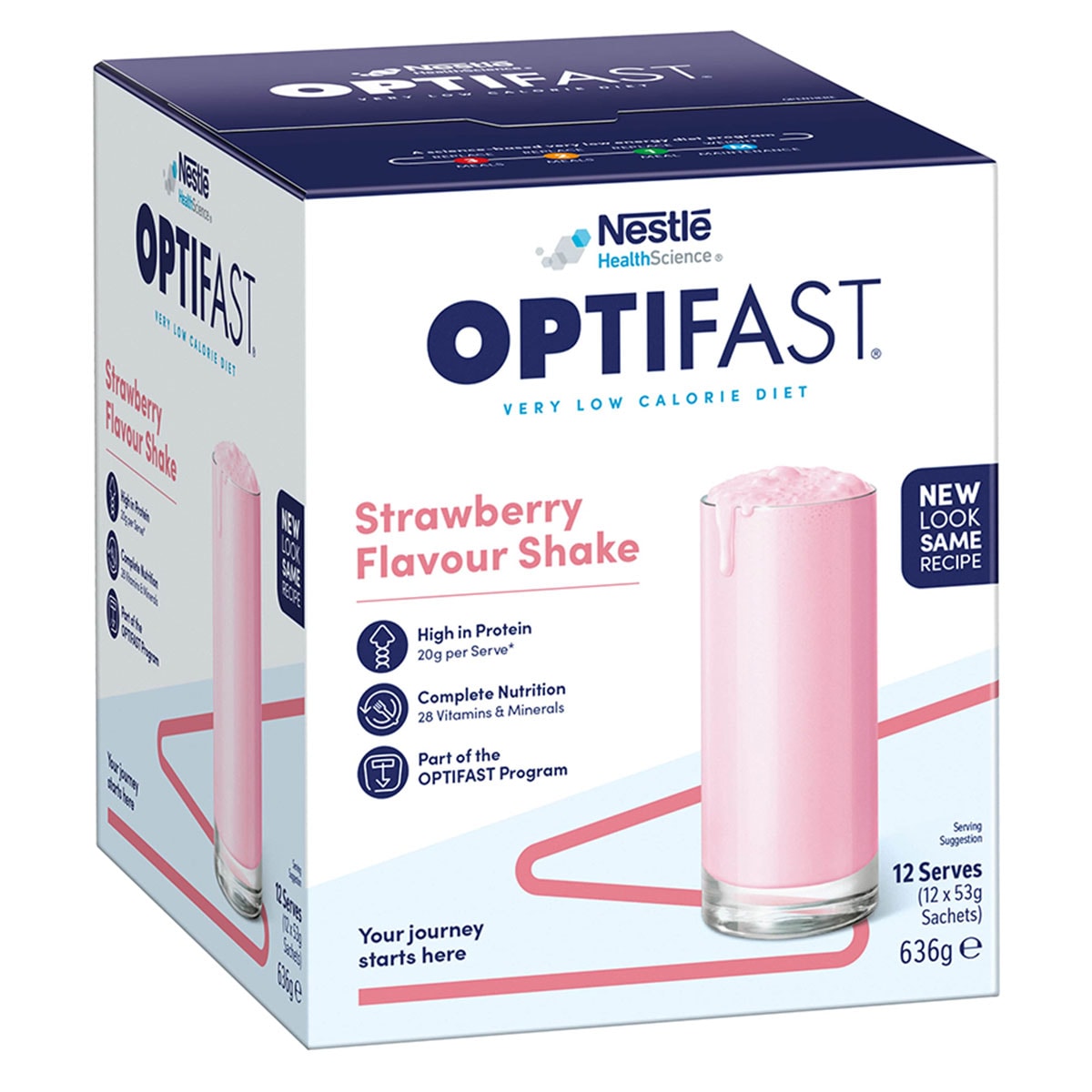 Optifast VLCD Shake Strawberry 12 x 53g