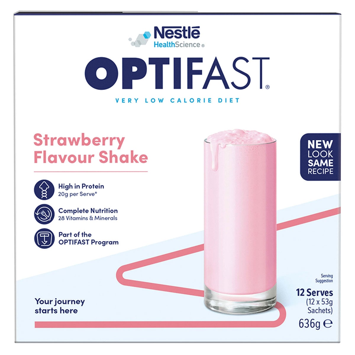 Optifast VLCD Shake Strawberry 12 x 53g