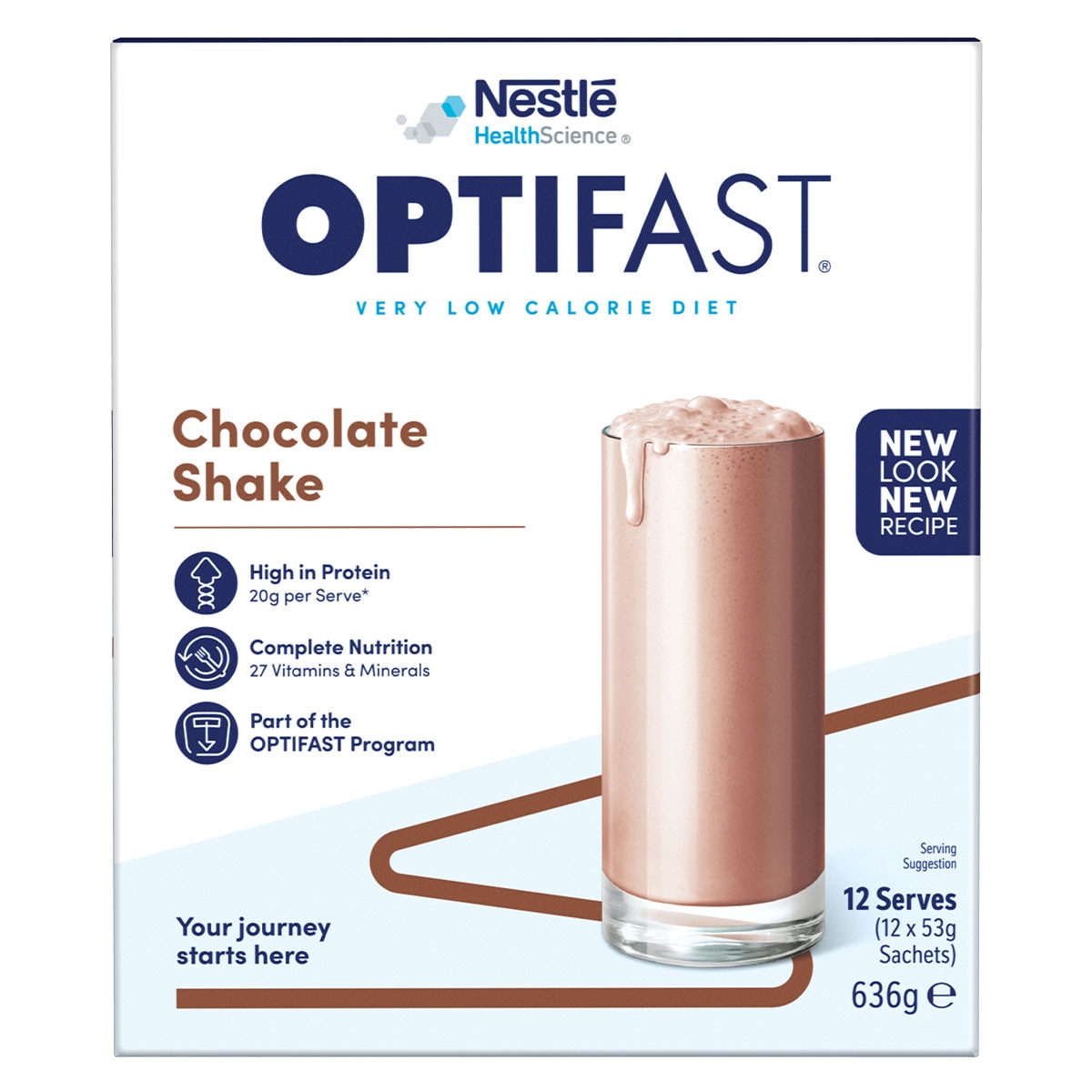 Optifast VLCD Shake Chocolate 12 x 53g