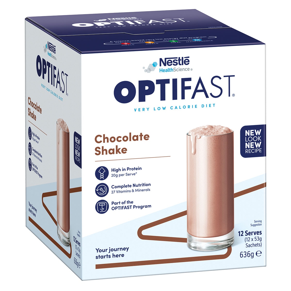 Optifast VLCD Shake Chocolate 12 x 53g