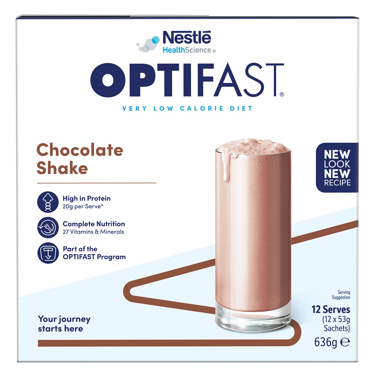 Optifast VLCD Shake Chocolate 12 x 53g