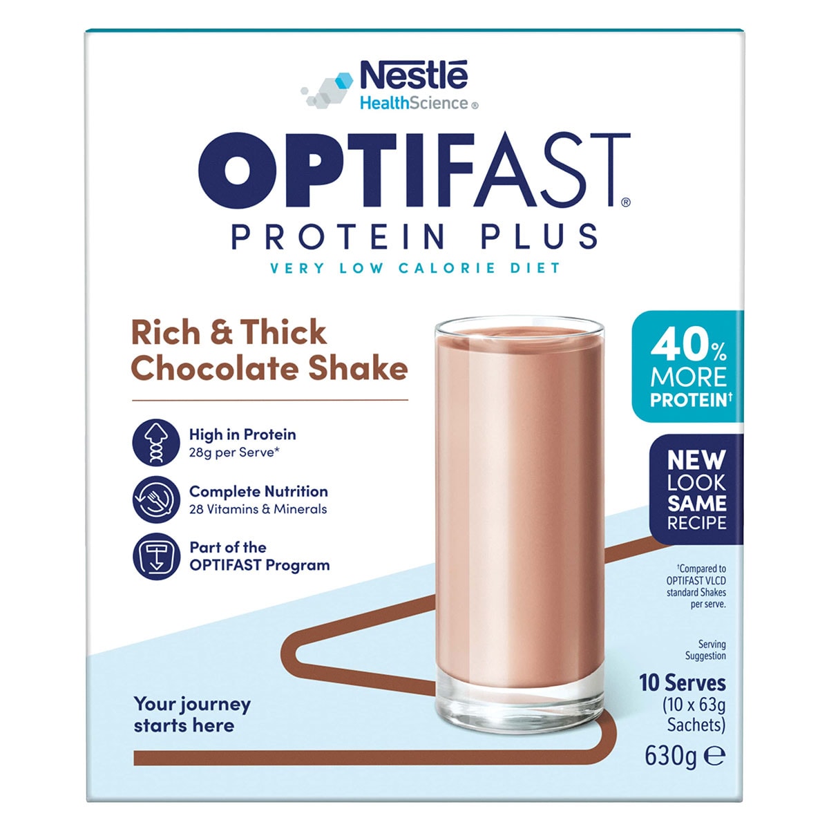 Optifast Protein Plus Shake Chocolate 10 x 63g