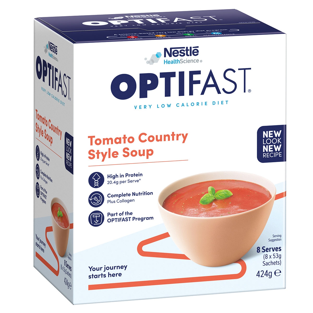 Optifast VLCD Soup Tomato 8 x 53g