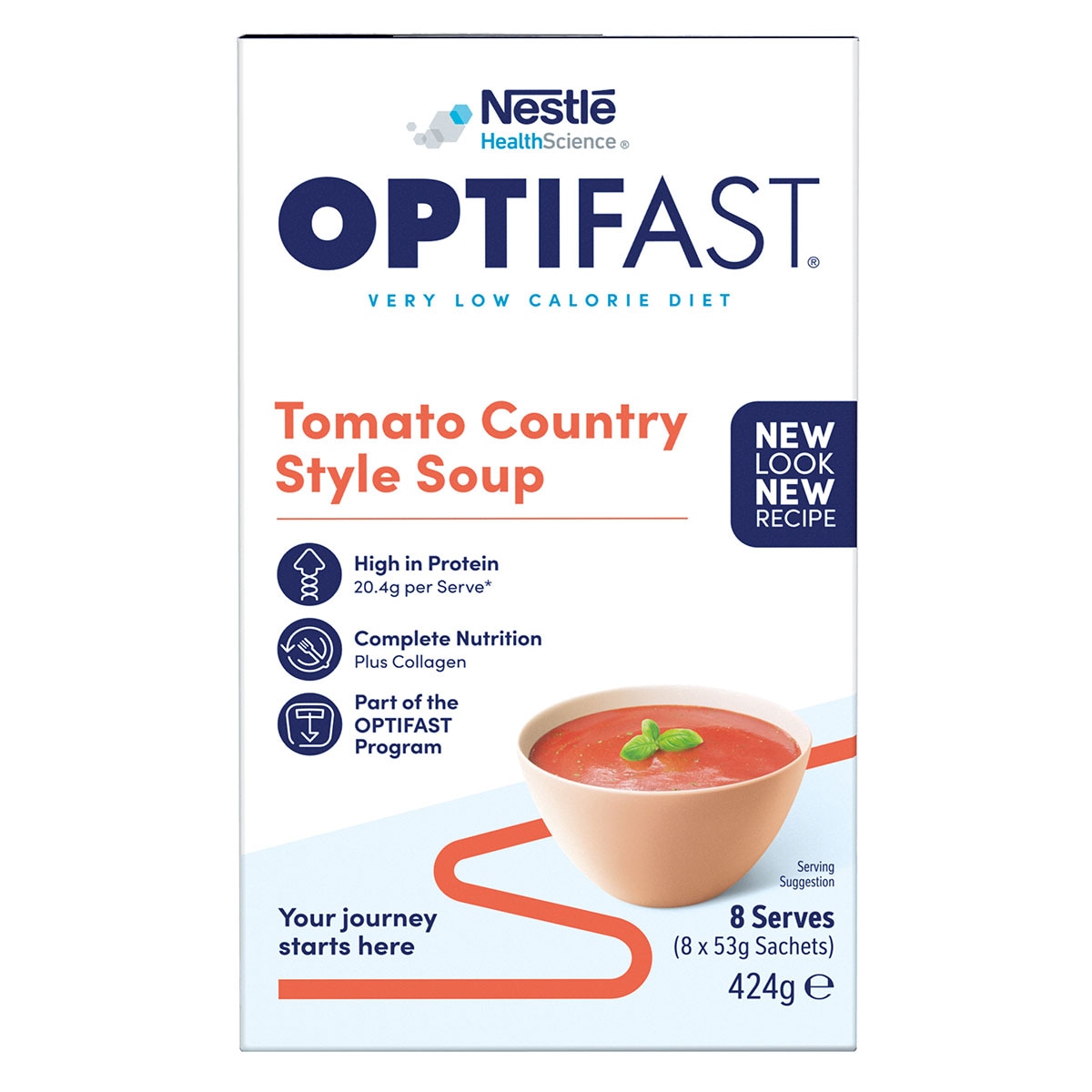 Optifast VLCD Soup Tomato 8 x 53g