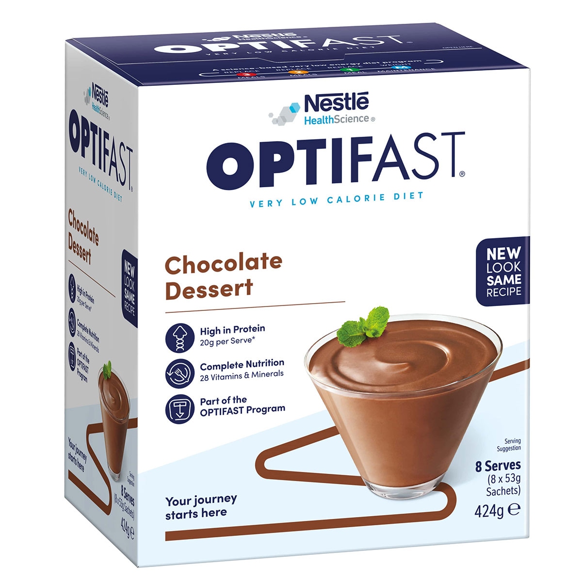 Optifast VLCD Dessert Chocolate 8 x 53g