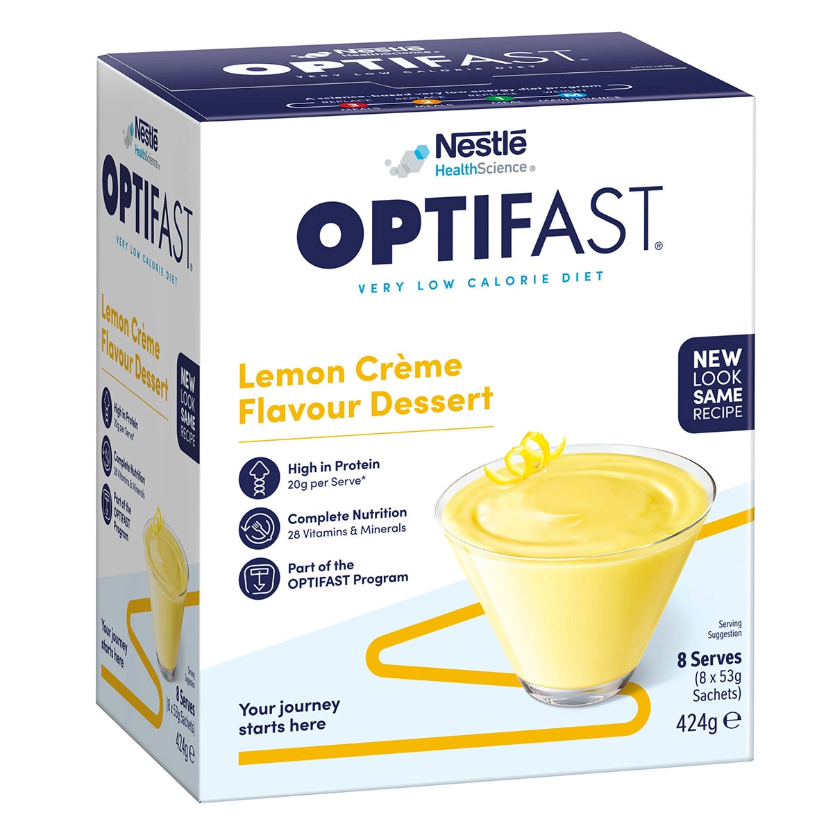 Optifast VLCD Dessert Lemon 8 x 53g