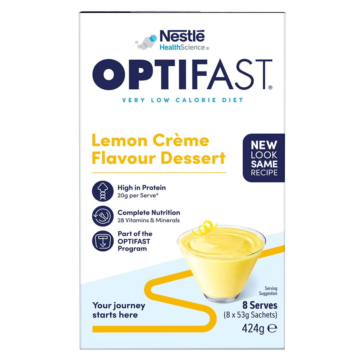 Optifast VLCD Dessert Lemon 8 x 53g