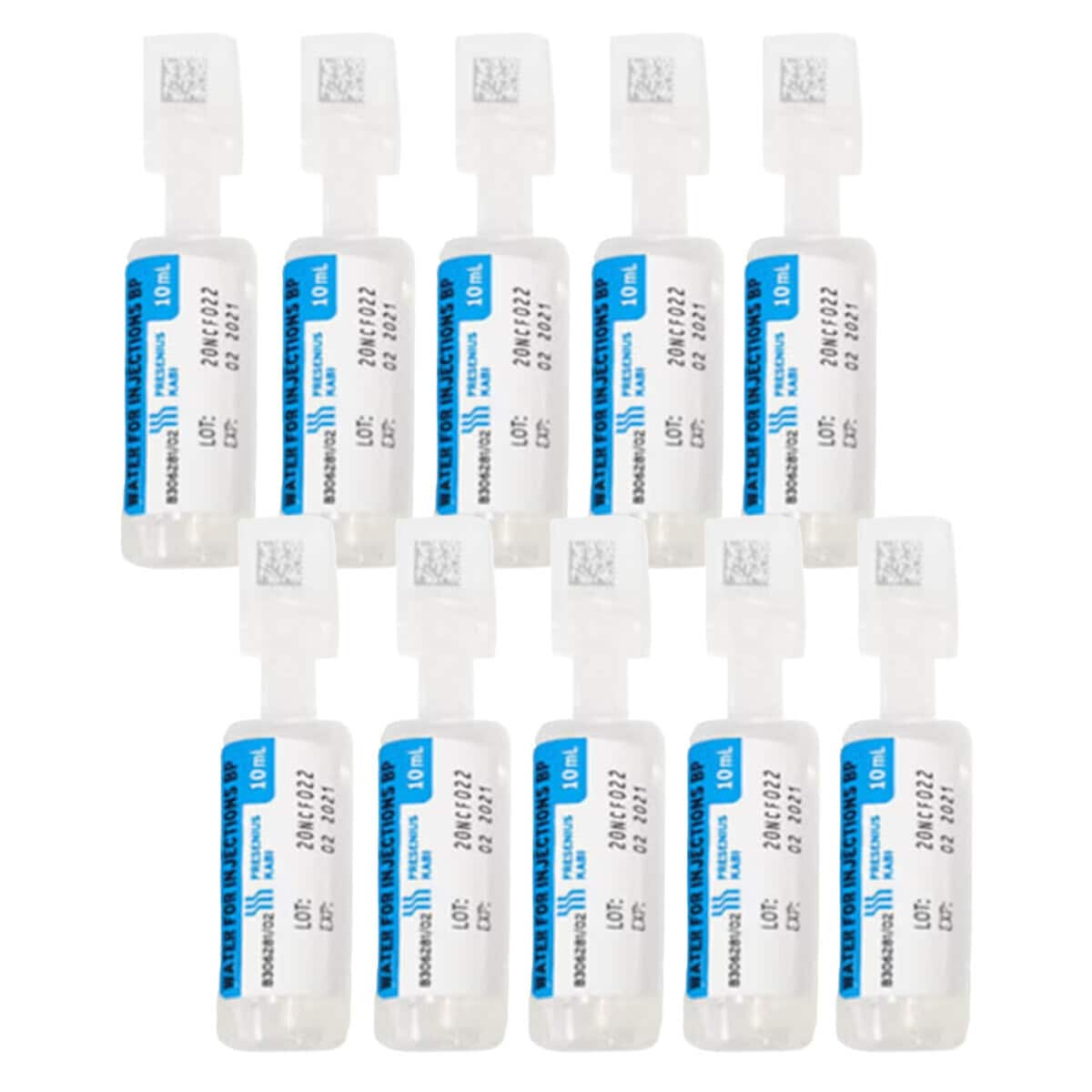 Frenesius Kabi Water For Injection BP Ampoule 10ml 50 Pack