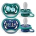 Avent Ultra Air Soothers 18 Months+ 2 Pack Assorted Colours