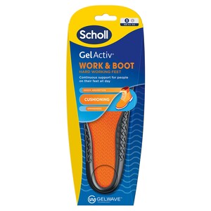 Scholl Gel Activ Work & Boot Insoles Small 1 Pair