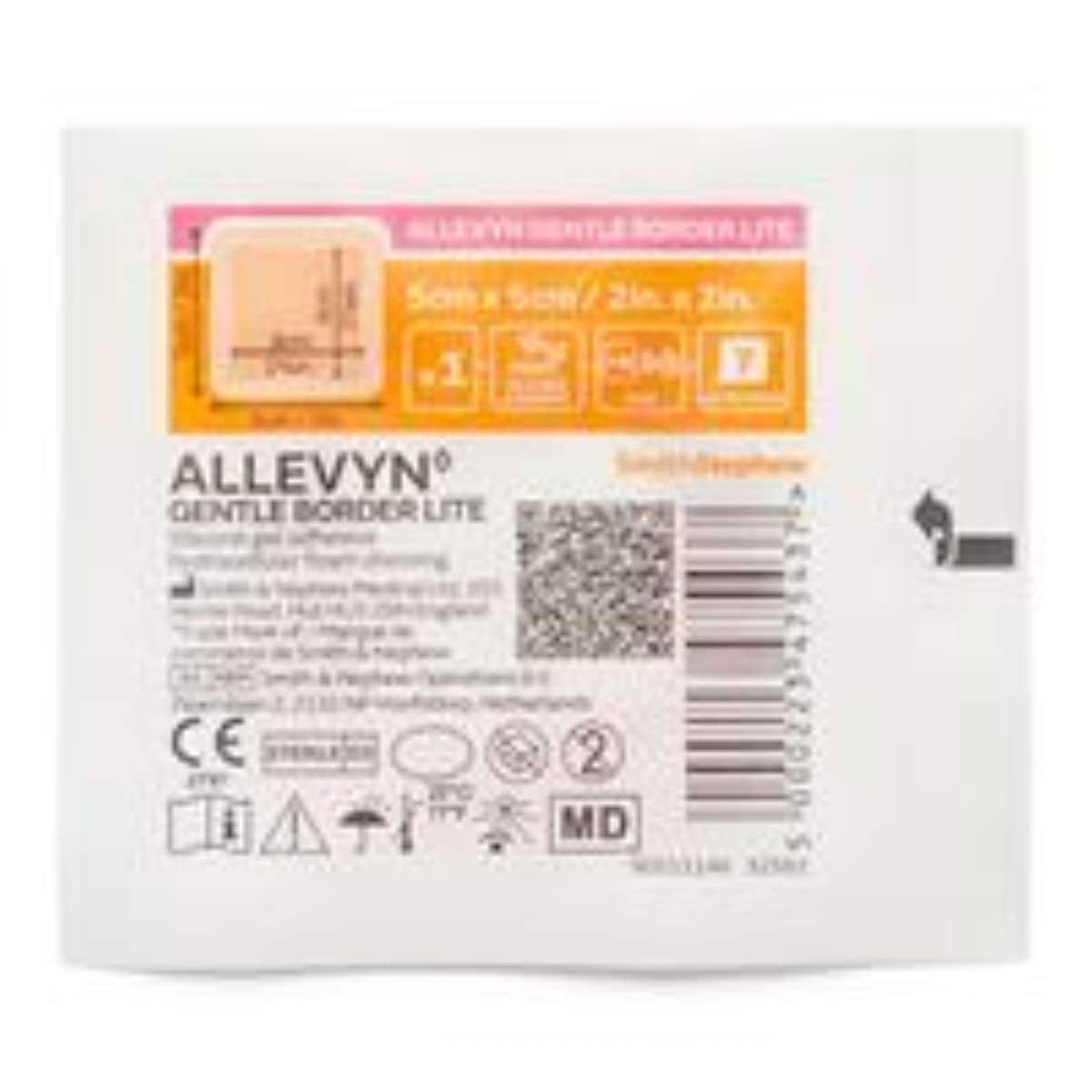 ALLEVYN Gentle Border Lite 5cm x 5cm - Single by Smith & Nephew