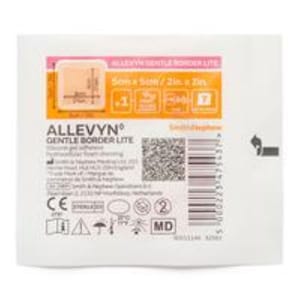 ALLEVYN Gentle Border Lite 5cm x 5cm - Single by Smith & Nephew