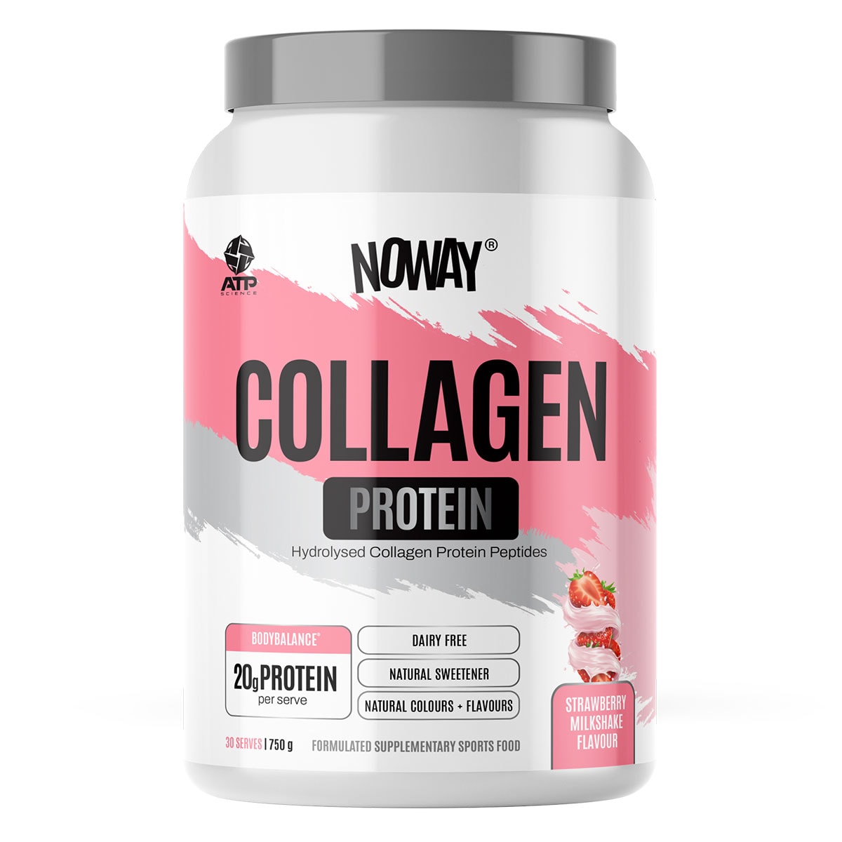 ATP Science Noway Collagen Protein Strawberry Milkshake 750g