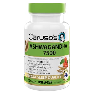 Carusos Ashwagandha Withania 7500 50 Tablets