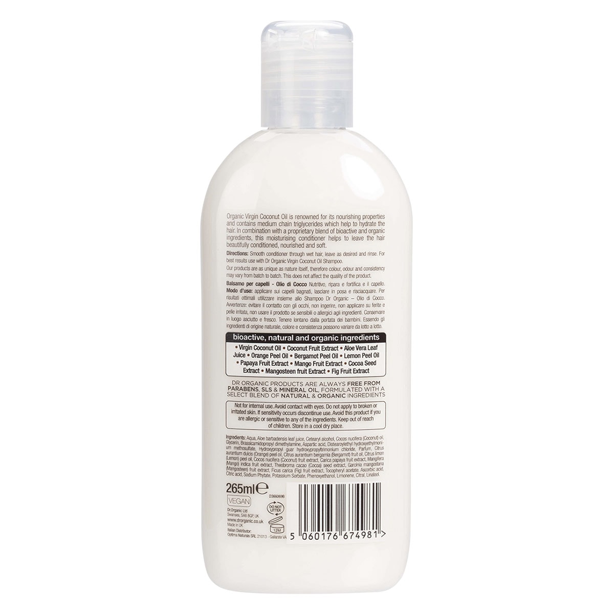 Dr Organic Coconut Oil Conditioner 265ml