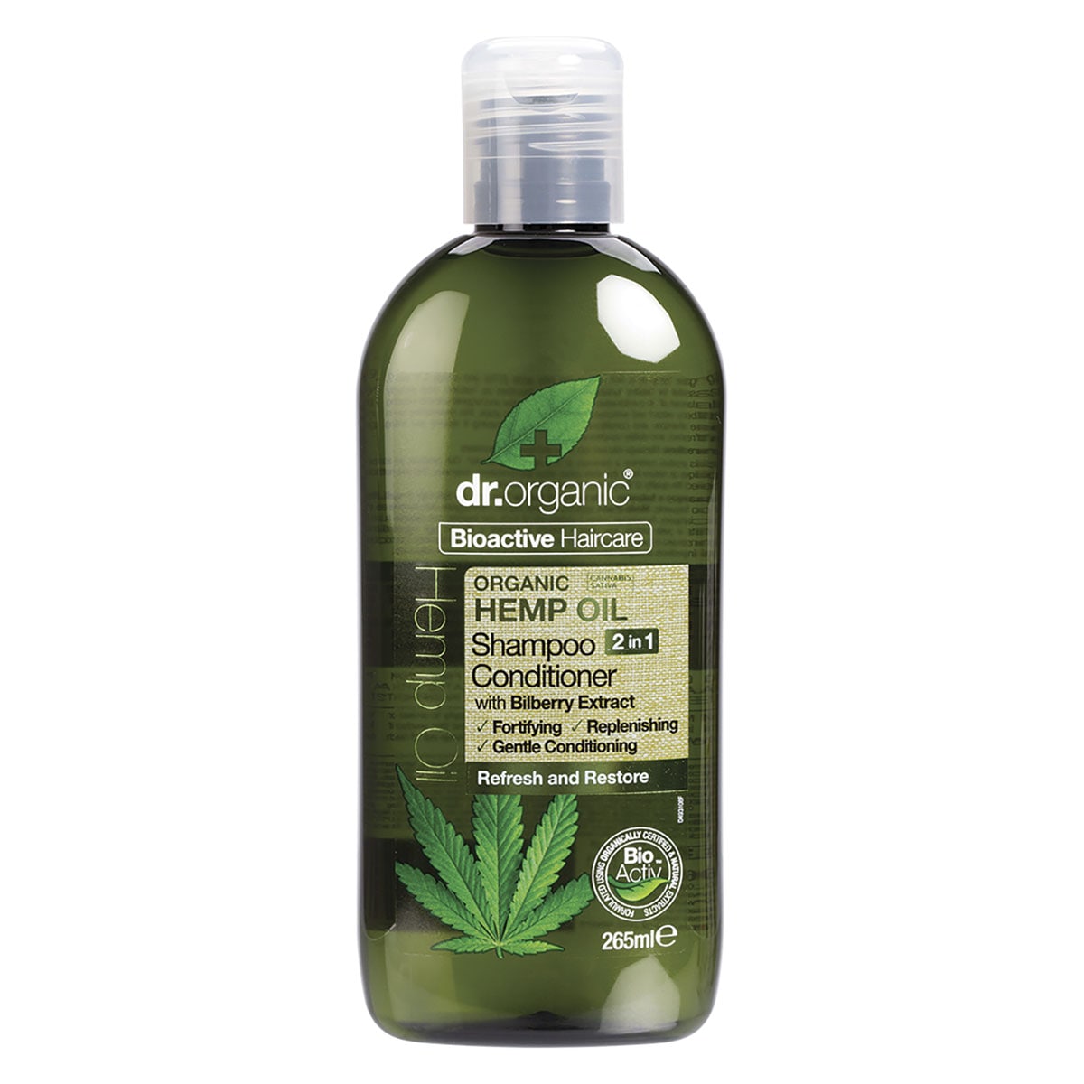 Dr Organic Hemp Oil 2 In 1 Shampoo & Conditioner 265ml