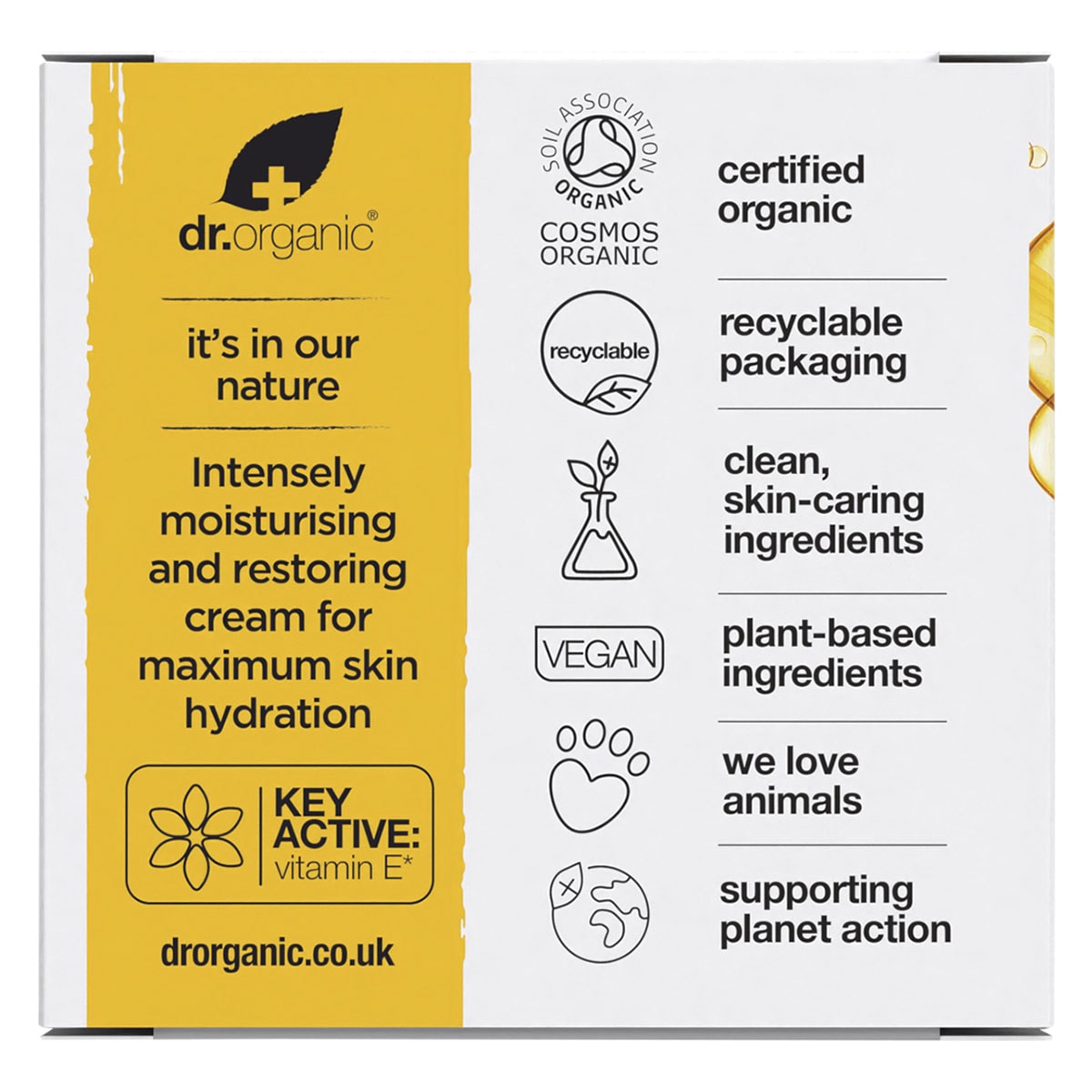 Dr Organic Hydrating Vitamin E Cream 50ml