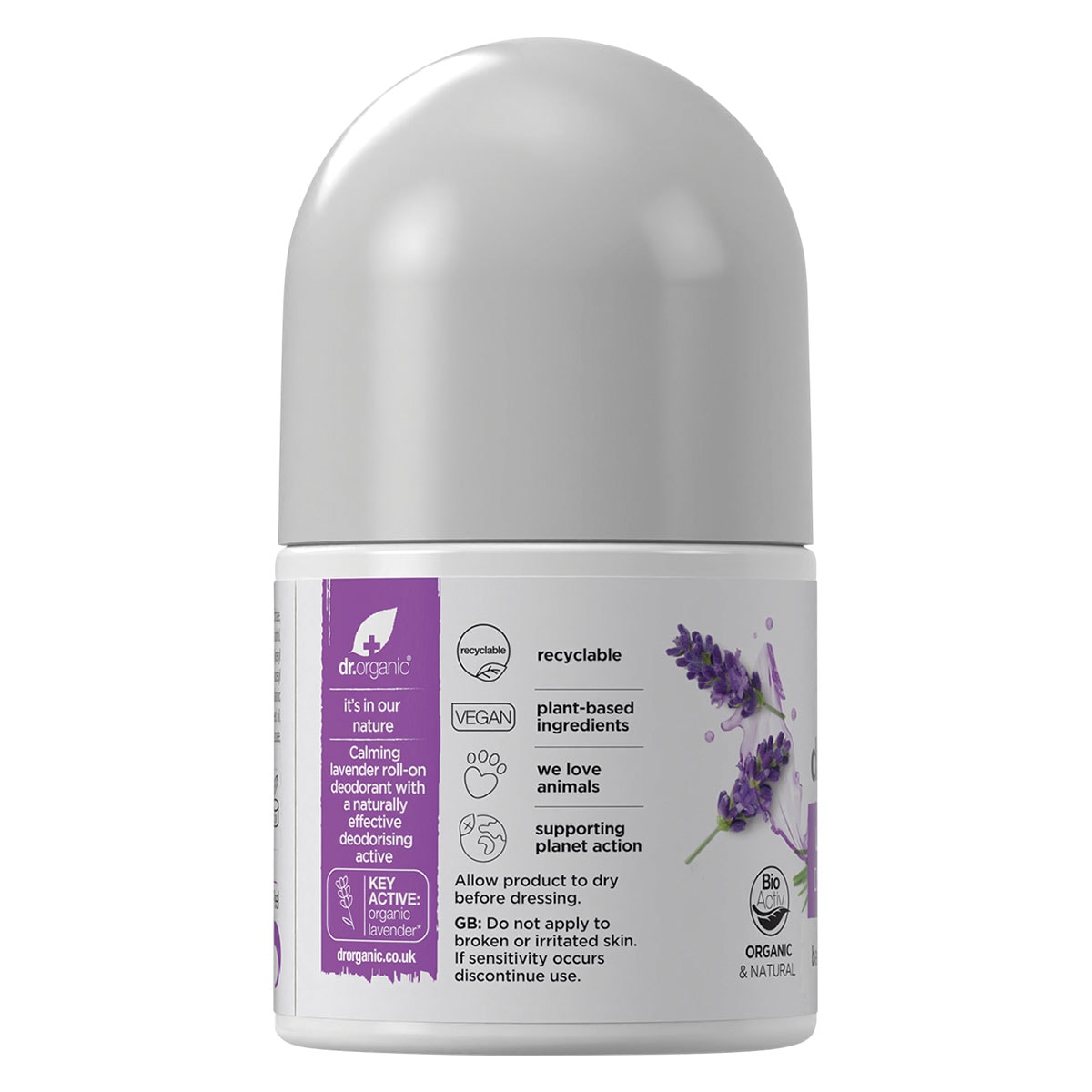 Dr Organic Lavender Deodorant Roll-on 50ml