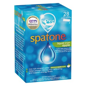 Spatone Liquid Iron Supplement Apple 28 x 25ml Sachets